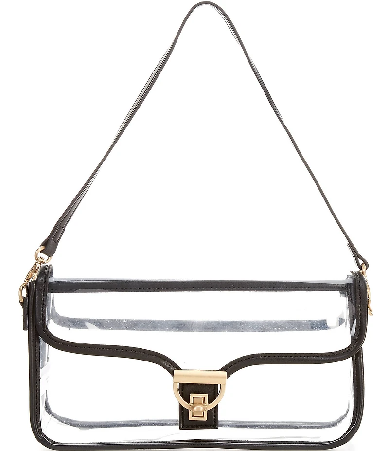 Antonio Melani Clear Contrast Trim Tanya Crossbody Bag