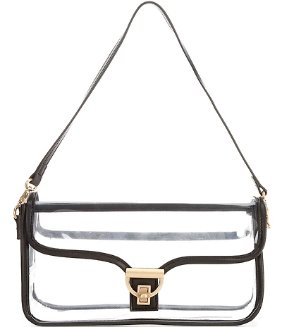 Antonio Melani Clear Contrast Trim Tanya Crossbody Bag
