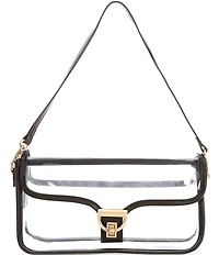 Antonio Melani Clear Contrast Trim Tanya Crossbody Bag