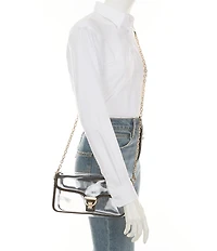 Antonio Melani Clear Contrast Trim Tanya Crossbody Bag