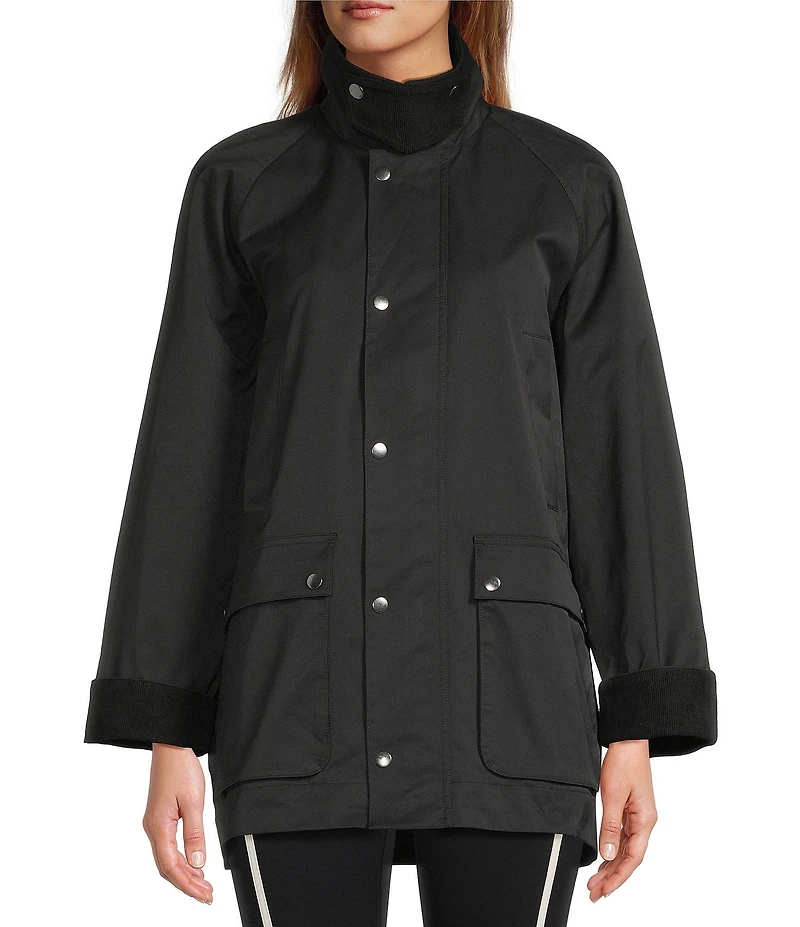 Antonio Melani Collared Long Sleeve Zip Front Chore Jacket