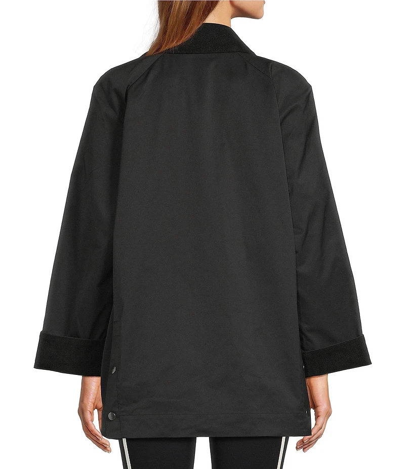 Antonio Melani Collared Long Sleeve Zip Front Chore Jacket