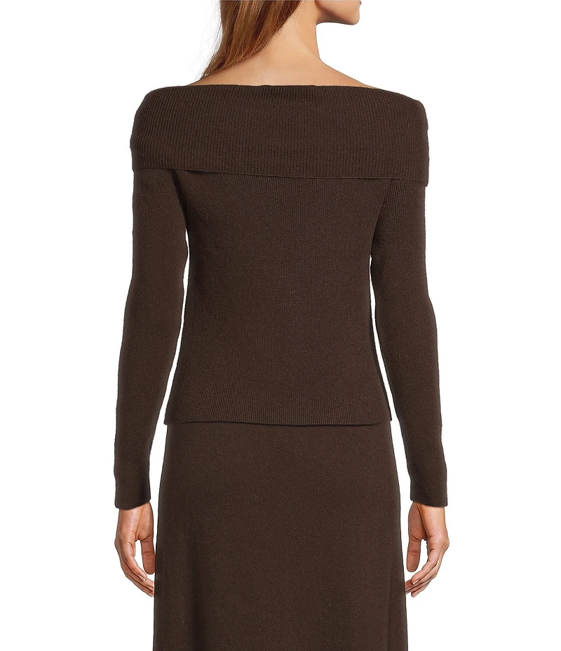 Antonio Melani Connie Cashmere Off-The-Shoulder Long Sleeve Coordinating Sweater