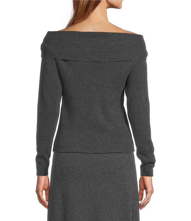 Antonio Melani Connie Cashmere Off-The-Shoulder Long Sleeve Coordinating Sweater