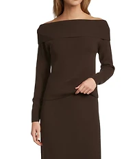 Antonio Melani Connie Cashmere Off-The-Shoulder Long Sleeve Coordinating Sweater