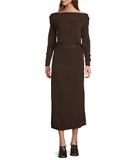 Antonio Melani Connie Cashmere Pull-On Coordinating Midi Skirt