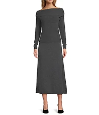 Antonio Melani Connie Cashmere Pull-On Coordinating Midi Skirt