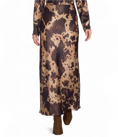 Antonio Melani Coordinating Bella A-Line Satin Maxi Skirt