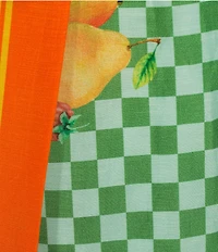Antonio Melani Coordinating Clio Fruit Printed Linen Wrap Skirt