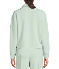 Antonio Melani Coordinating Henley Long Sleeve V-Neck Collar Pullover Top