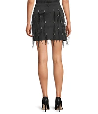 Antonio Melani Coordinating Pippa Feather Diamond A-line Mini Skirt