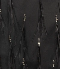 Antonio Melani Coordinating Pippa Feather Diamond A-line Mini Skirt