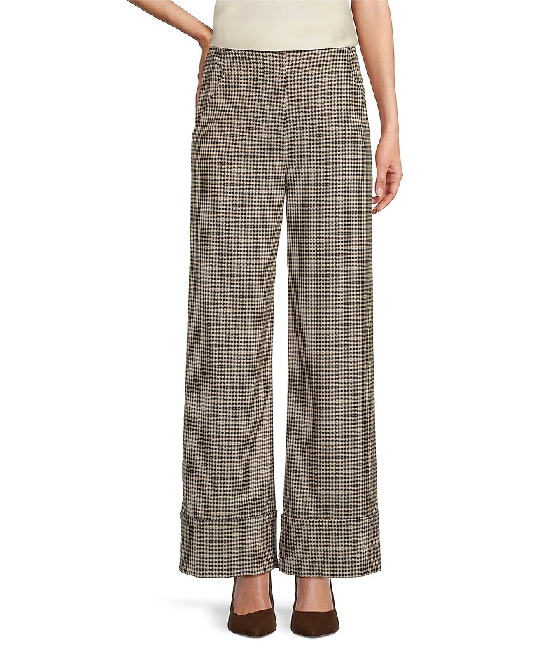 Antonio Melani Coordinating Sophie Plaid Print Wide Leg Pants