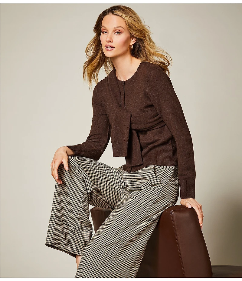 Antonio Melani Coordinating Sophie Plaid Print Wide Leg Pants