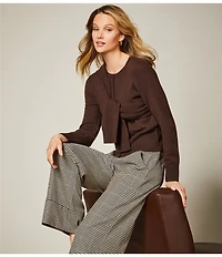 Antonio Melani Coordinating Sophie Plaid Print Wide Leg Pants