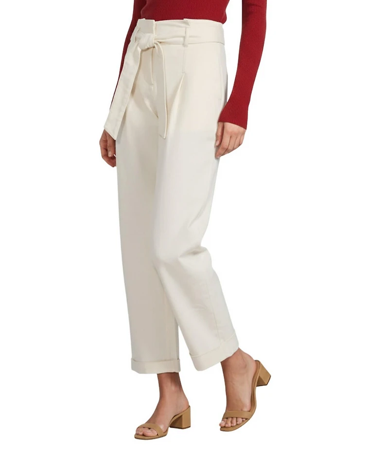 Antonio Melani Cora Tie Front Pleated Cuffed Pants