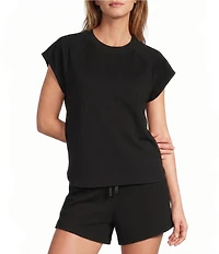 Antonio Melani Crew Neckline Short Sleeve Blouse
