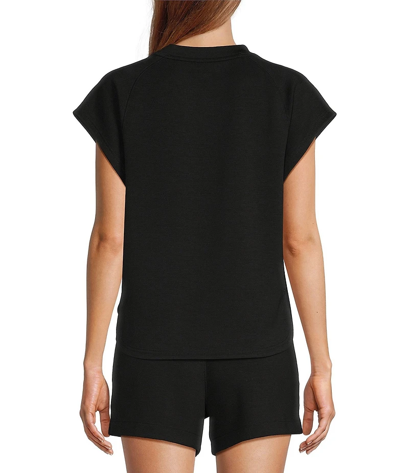 Antonio Melani Crew Neckline Short Sleeve Blouse
