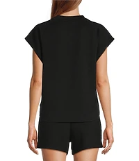 Antonio Melani Crew Neckline Short Sleeve Blouse
