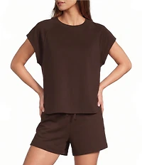 Antonio Melani Crew Neckline Short Sleeve Blouse