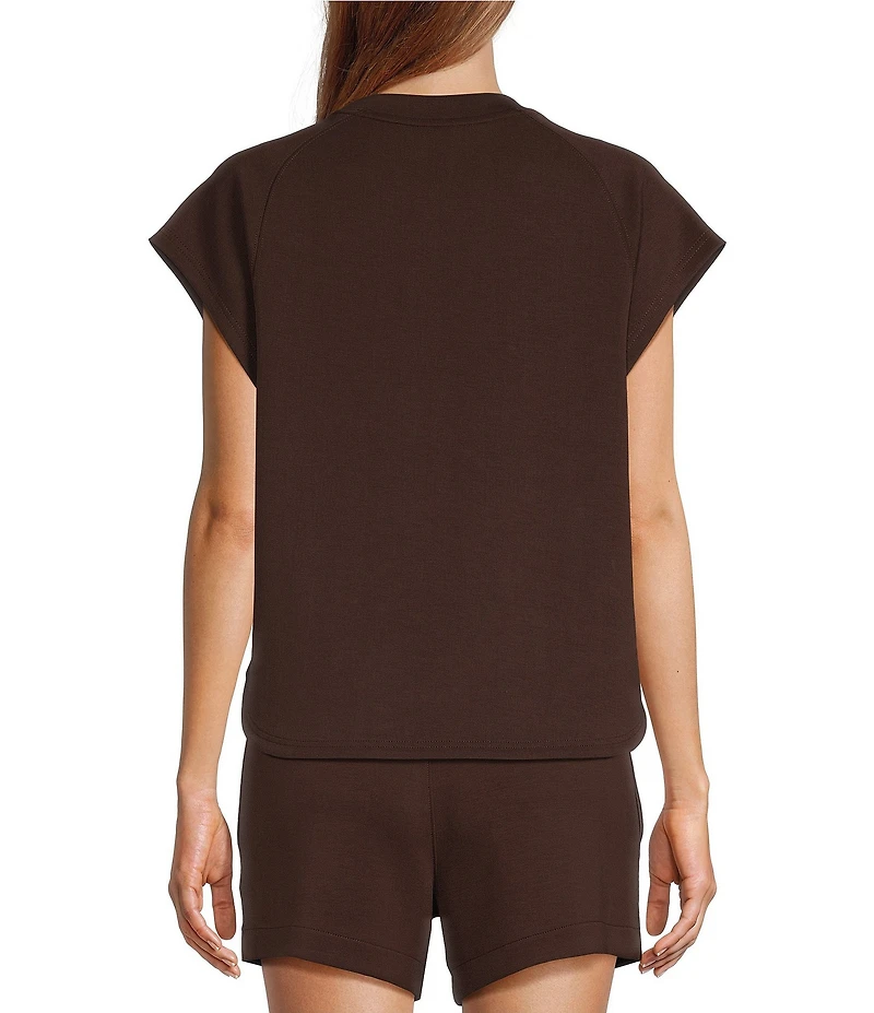 Antonio Melani Crew Neckline Short Sleeve Blouse