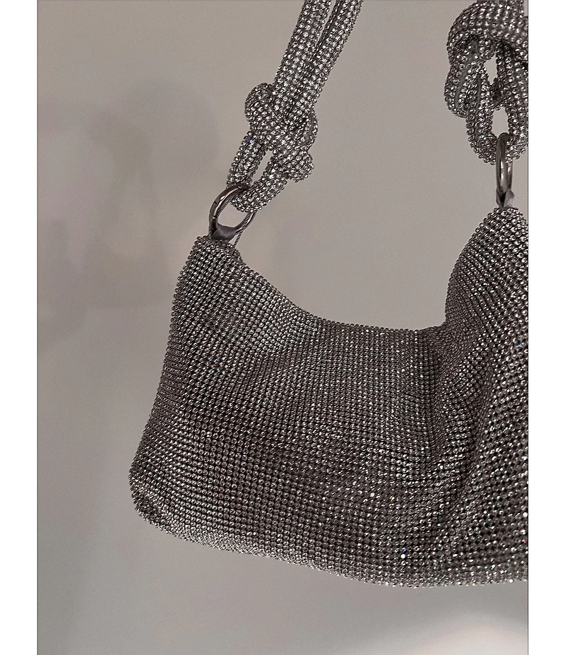 Cezanne Crystal Knot Handle Clutch Bag