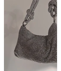 Cezanne Crystal Knot Handle Clutch Bag