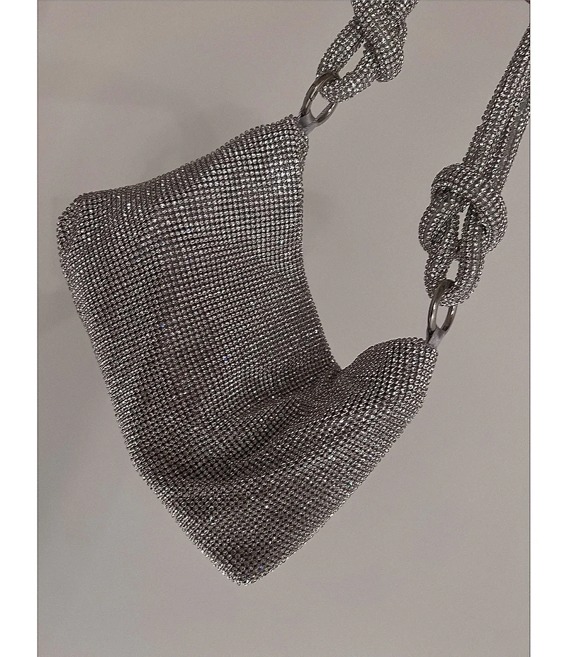 Cezanne Crystal Knot Handle Clutch Bag