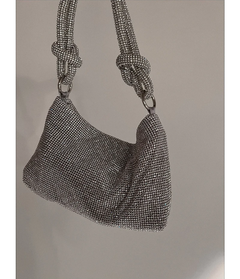Cezanne Crystal Knot Handle Clutch Bag