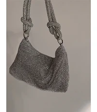Cezanne Crystal Knot Handle Clutch Bag