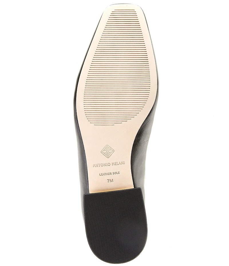 Antonio Melani Dacey Leather Dome Ornament Flats