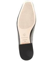 Antonio Melani Dacey Leather Dome Ornament Flats