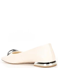 Antonio Melani Dacey Leather Dome Ornament Flats