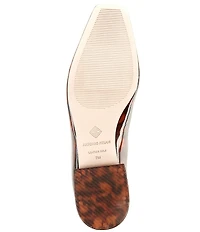 Antonio Melani Dacey Patent Leather Tortoise Print Dome Hardware Flats