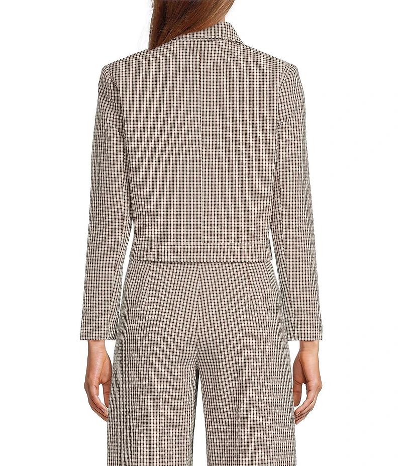 Antonio Melani Dakotah Gingham Button Front Coordinating Jacket