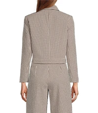 Antonio Melani Dakotah Gingham Button Front Coordinating Jacket