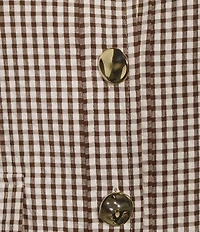 Antonio Melani Dakotah Gingham Button Front Coordinating Jacket