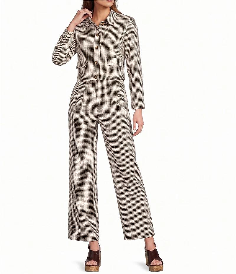 Antonio Melani Dakotah Gingham Button Front Coordinating Jacket
