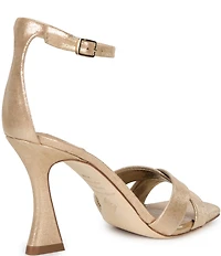 Antonio Melani Dalia Leather Cross Band Dress Sandals