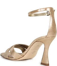 Antonio Melani Dalia Leather Cross Band Dress Sandals