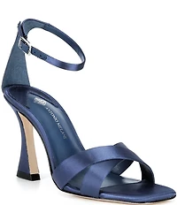 Antonio Melani Dalia Satin Cross Band Dress Sandals