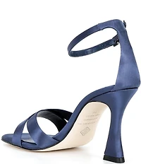 Antonio Melani Dalia Satin Cross Band Dress Sandals