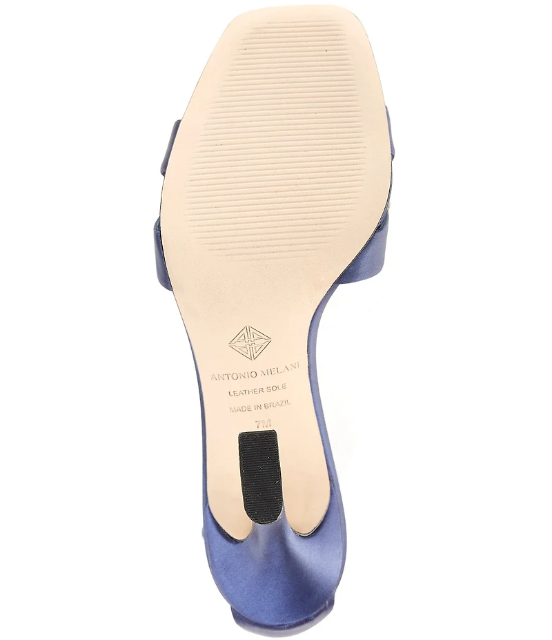 Antonio Melani Dalia Satin Cross Band Dress Sandals