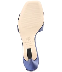 Antonio Melani Dalia Satin Cross Band Dress Sandals