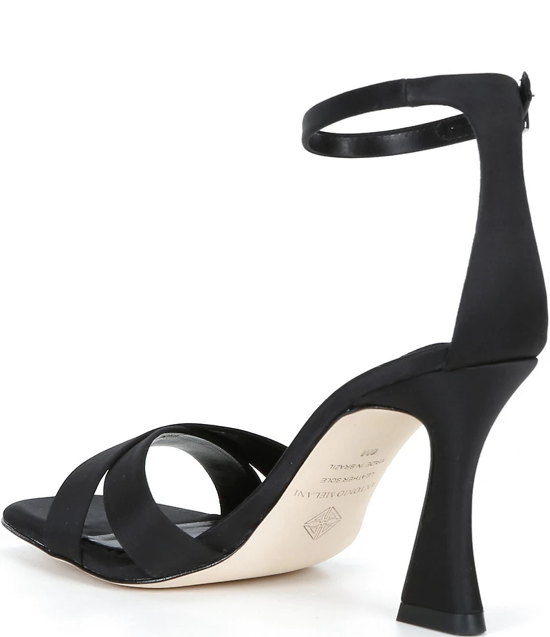 Antonio Melani Dalia Satin Cross Band Dress Sandals