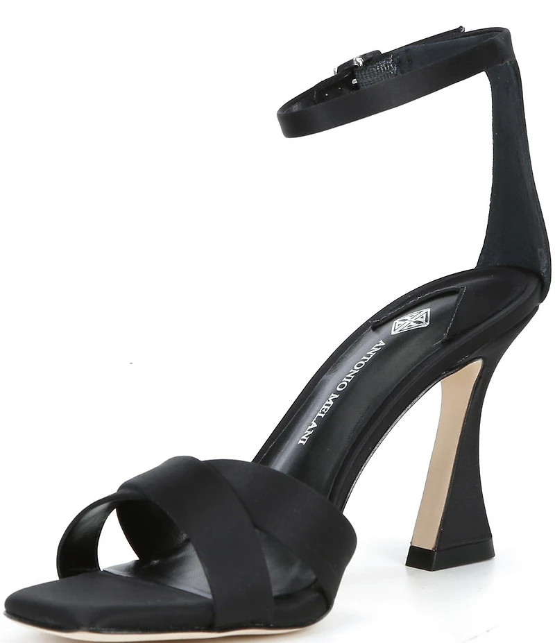 Antonio Melani Dalia Satin Cross Band Dress Sandals