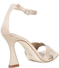Antonio Melani Dalia Satin Cross Band Dress Sandals
