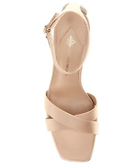 Antonio Melani Dalia Satin Cross Band Dress Sandals