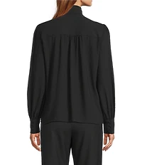 Antonio Melani Dallyn Scarf Tie V-Neck Long Sleeve Blouse