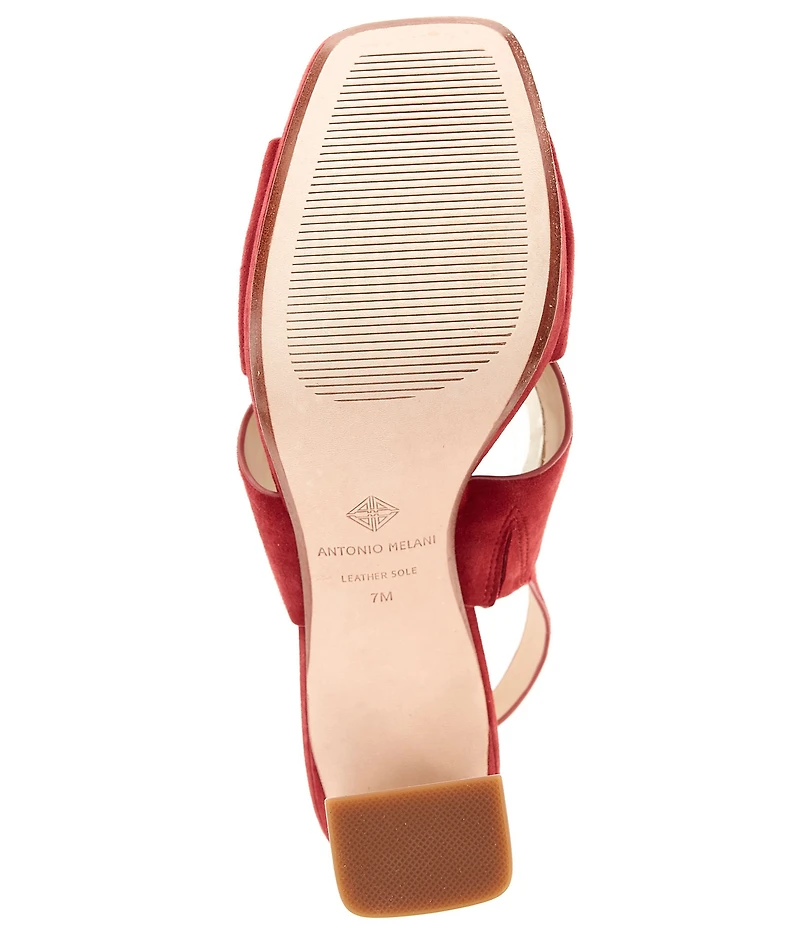 Antonio Melani Dana Suede Platform Xband Slingback Sandals